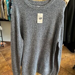 Sonoma Blue and White Supersoft Sweater XXL